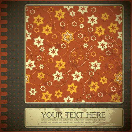 Floral cardのイラスト素材