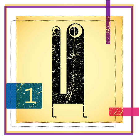 Monster on retro backgroundのイラスト素材