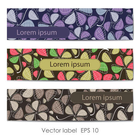 Colorful autumn cardsのイラスト素材