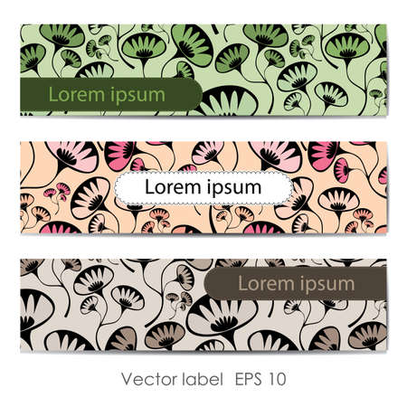 Colorful autumn cardsのイラスト素材