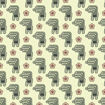 Monsters - seamless patternのイラスト素材