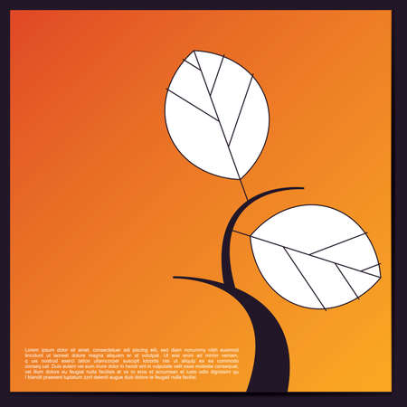 Floral cardのイラスト素材