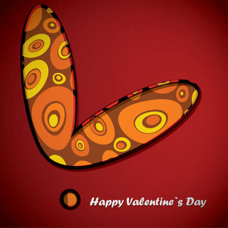 Valentine s day cardのイラスト素材