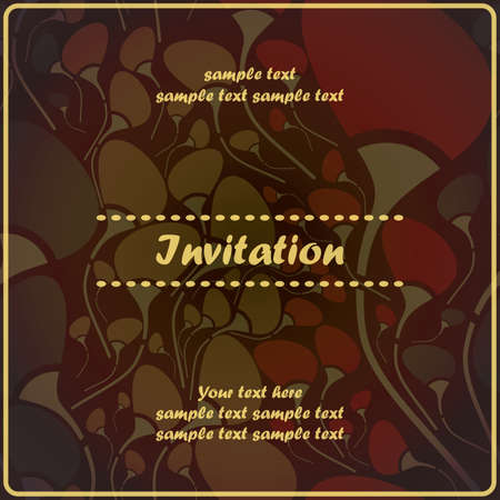 Floral invitationのイラスト素材