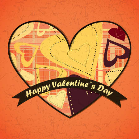 Valentine`s day cardのイラスト素材