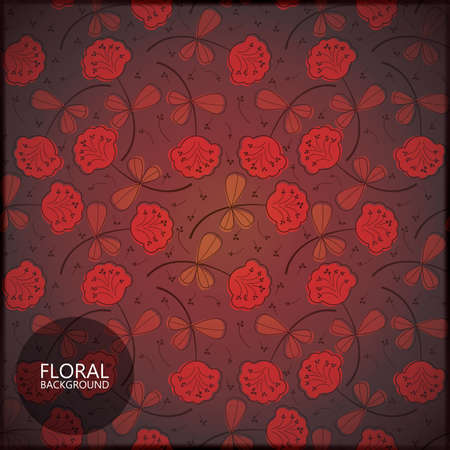 Floral cardのイラスト素材