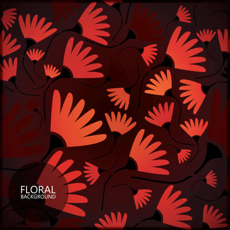 Floral cardのイラスト素材