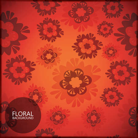 Floral cardのイラスト素材