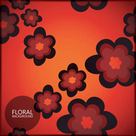 Floral cardのイラスト素材