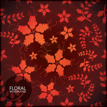 Floral cardのイラスト素材