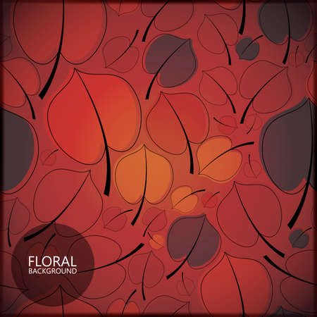 Floral cardのイラスト素材