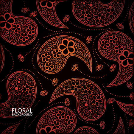 Floral cardのイラスト素材