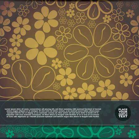 Floral cardのイラスト素材