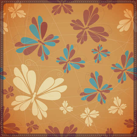 Background with butterflyのイラスト素材