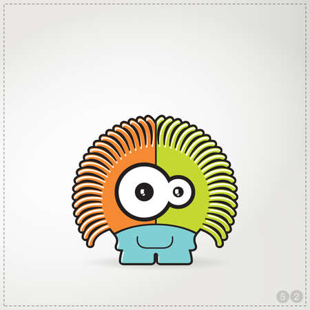 Colorful monsterのイラスト素材