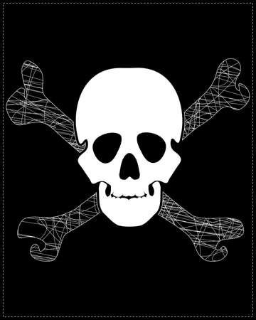 white skullのイラスト素材