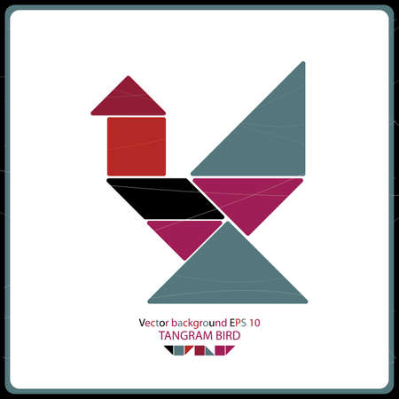 Colorful birdのイラスト素材