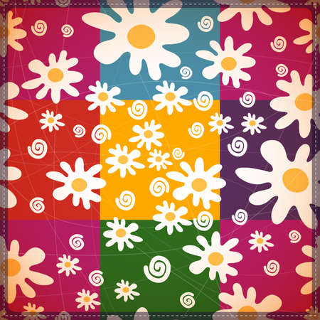 Decorative floral backgroundのイラスト素材