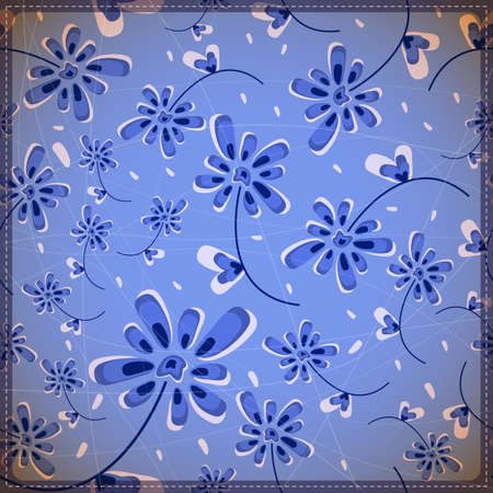 Decorative floral backgroundのイラスト素材