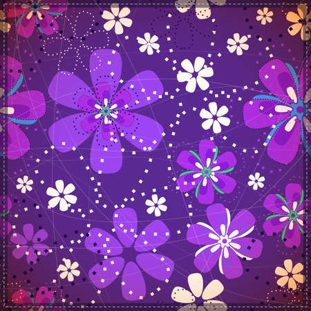 Decorative floral backgroundのイラスト素材