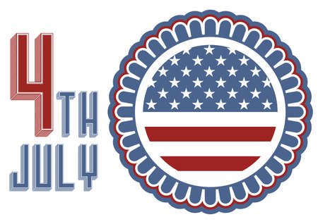 Independence Day of Julyのイラスト素材