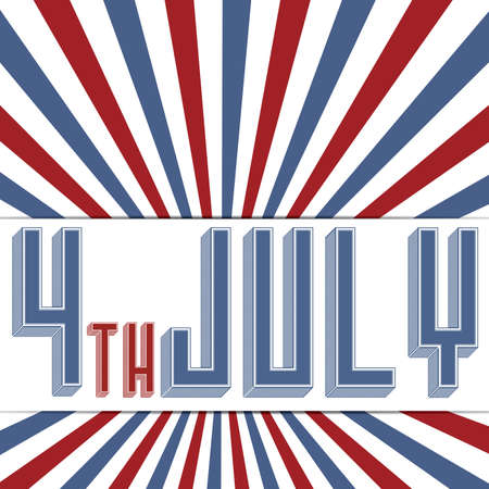 Independence Day of Julyのイラスト素材