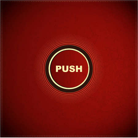 Push the button labeledのイラスト素材