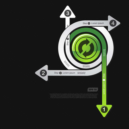 Abstract arrowsのイラスト素材