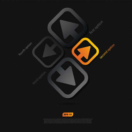 Abstract four arrowsのイラスト素材