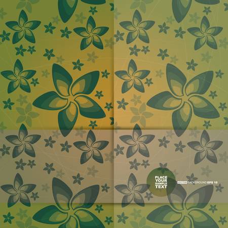 Decorative floral card  vectorのイラスト素材