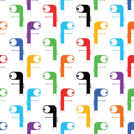 Cute monsters - seamless patternのイラスト素材