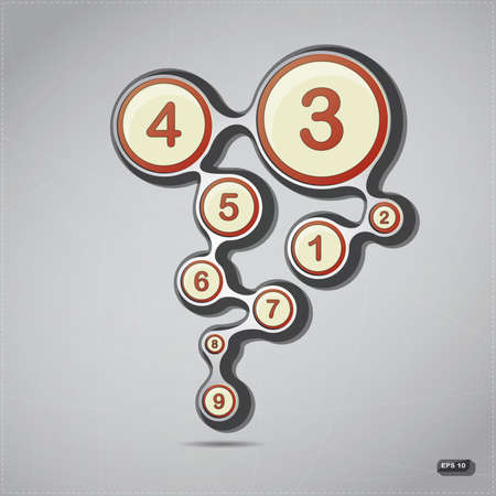 Decorative numbersのイラスト素材