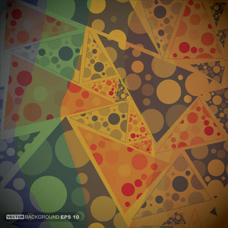 Decorative background with different elementsのイラスト素材