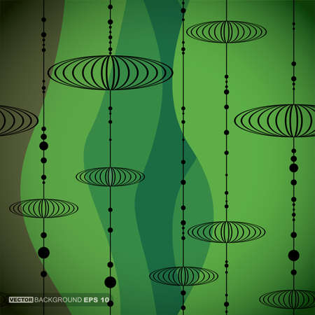 Decorative background with different elementsのイラスト素材