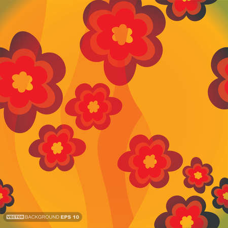 Floral background  vector illustrationのイラスト素材
