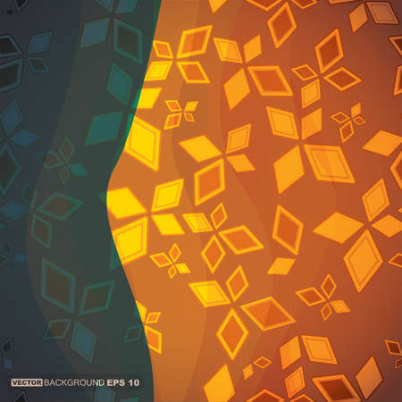 Decorative card with flowersのイラスト素材