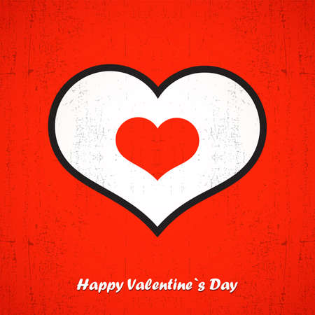 Valentine s day card with heartのイラスト素材