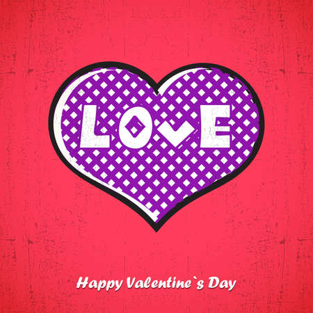 Valentine s day card with heartのイラスト素材