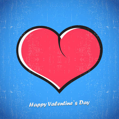 Valentine s day card with heartのイラスト素材