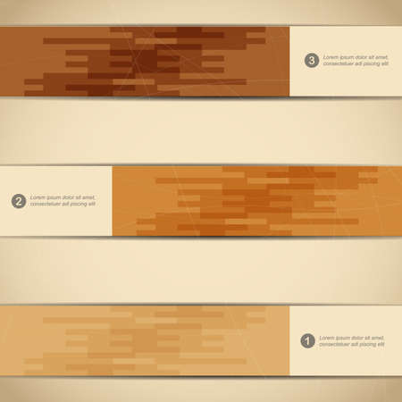 Set of decorative banners  vector illustrationのイラスト素材