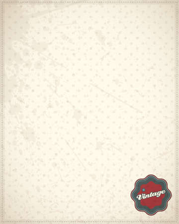 Old paper with premium quality labelのイラスト素材