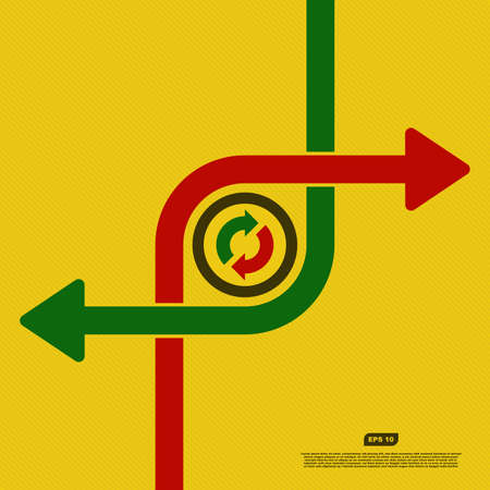 Abstract vector background with arrowsのイラスト素材