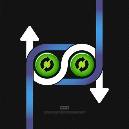 Abstract vector background with arrowsのイラスト素材