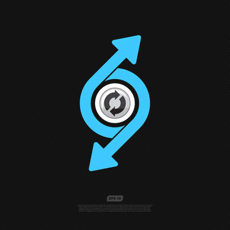 Abstract vector background with arrowsのイラスト素材