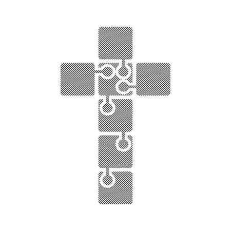 Cross on grunge backgroundのイラスト素材