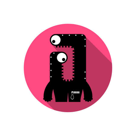 Flat monsterのイラスト素材