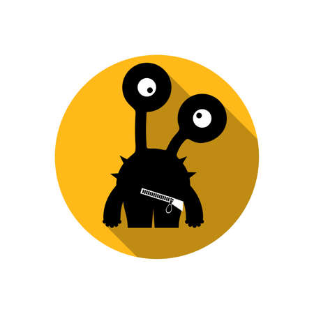 Flat monsterのイラスト素材