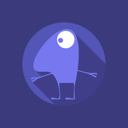 Flat monsterのイラスト素材