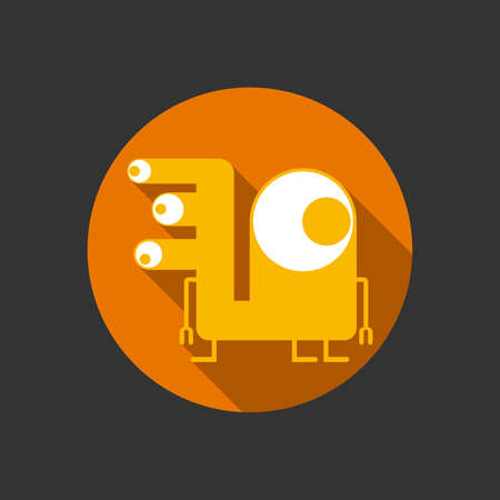Flat monsterのイラスト素材