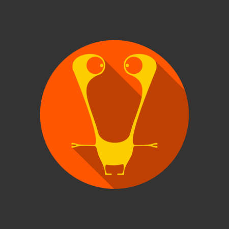 Flat monsterのイラスト素材